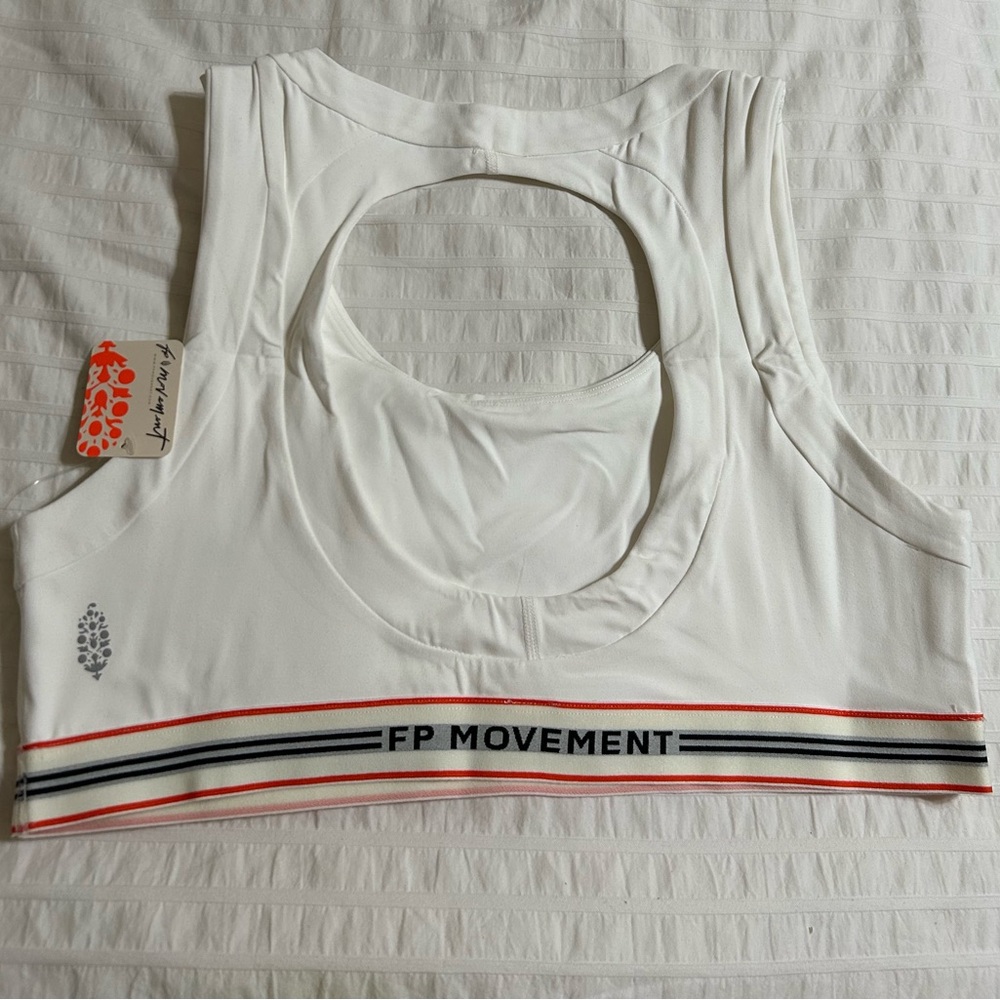 Free People Movement Never Better Ringer Logo Sports. Color white Size L - Picture 6 of 13